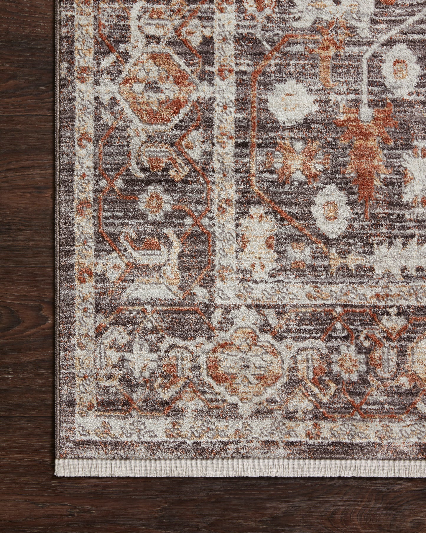 Felicity Rug in Charcoal/Spice
