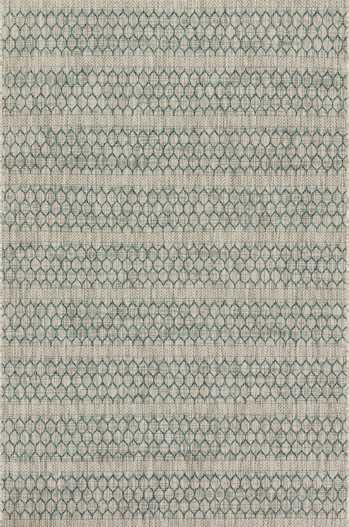 Maui Rug in Grey/Teal