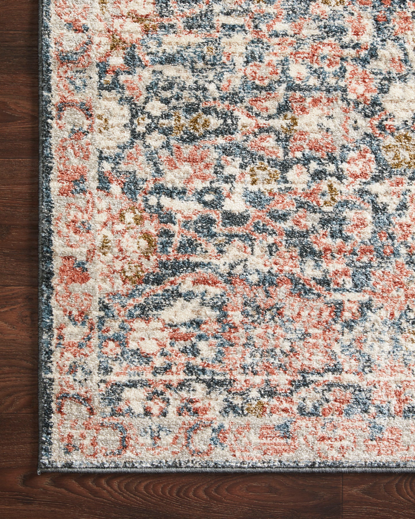 Ingrid Rug in Navy/Rust