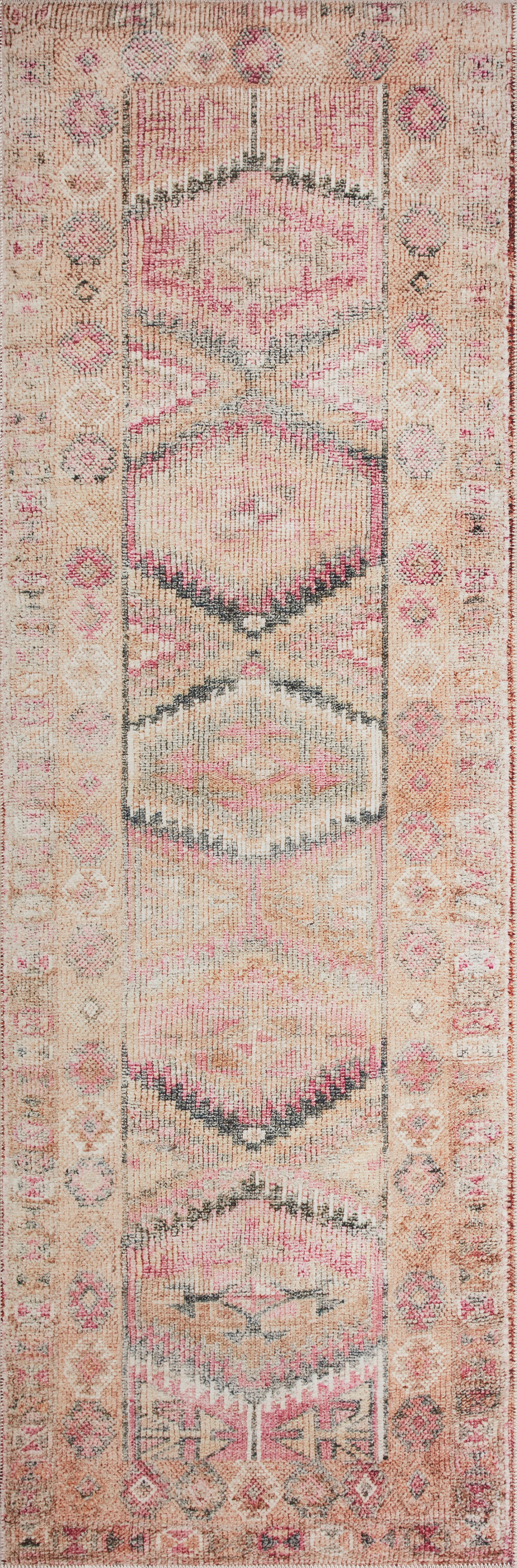 Annette Rug in Pink/Lagoon