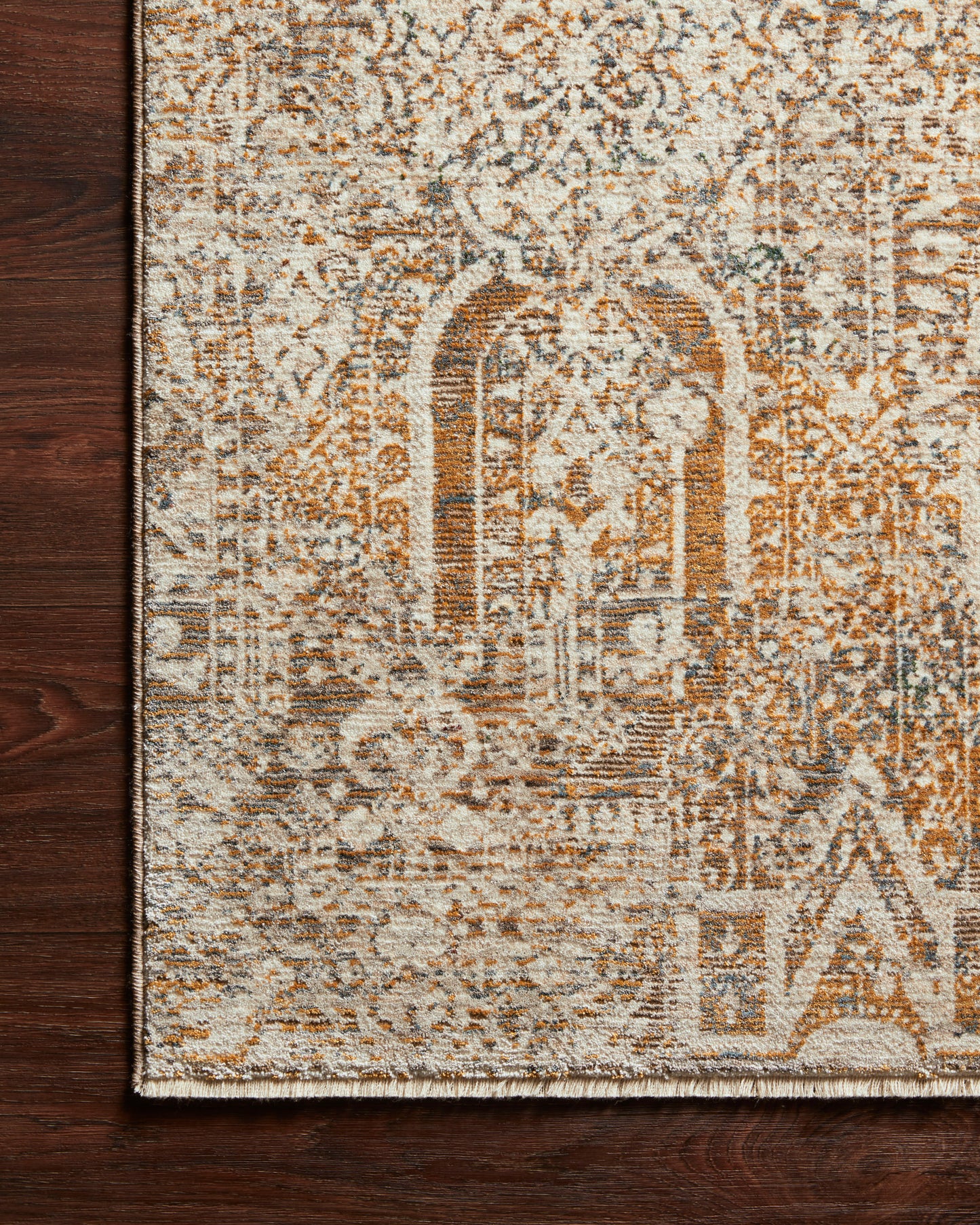 Leanna Rug in Ivory/Orange