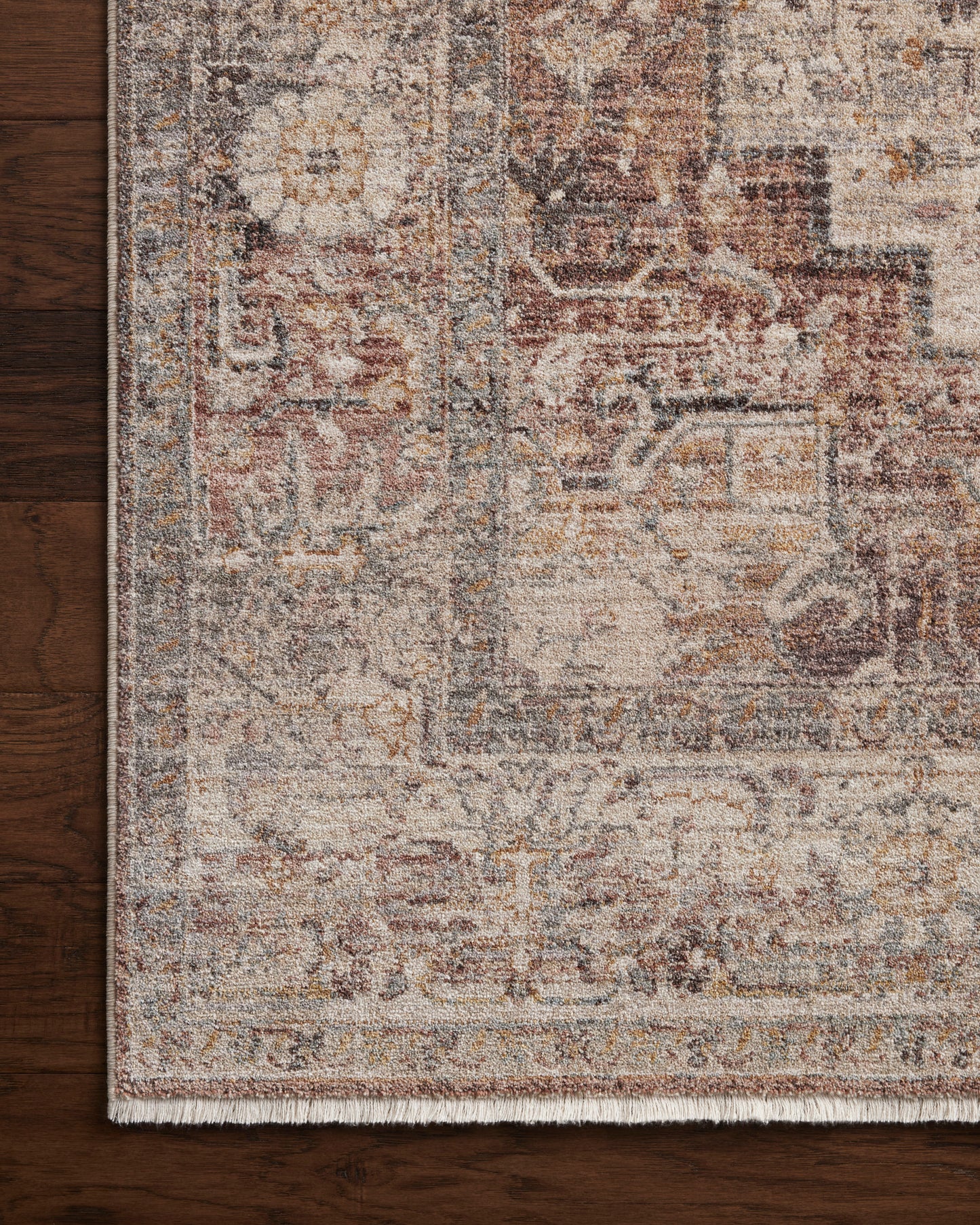 Lisbon Rug in Berry/Stone