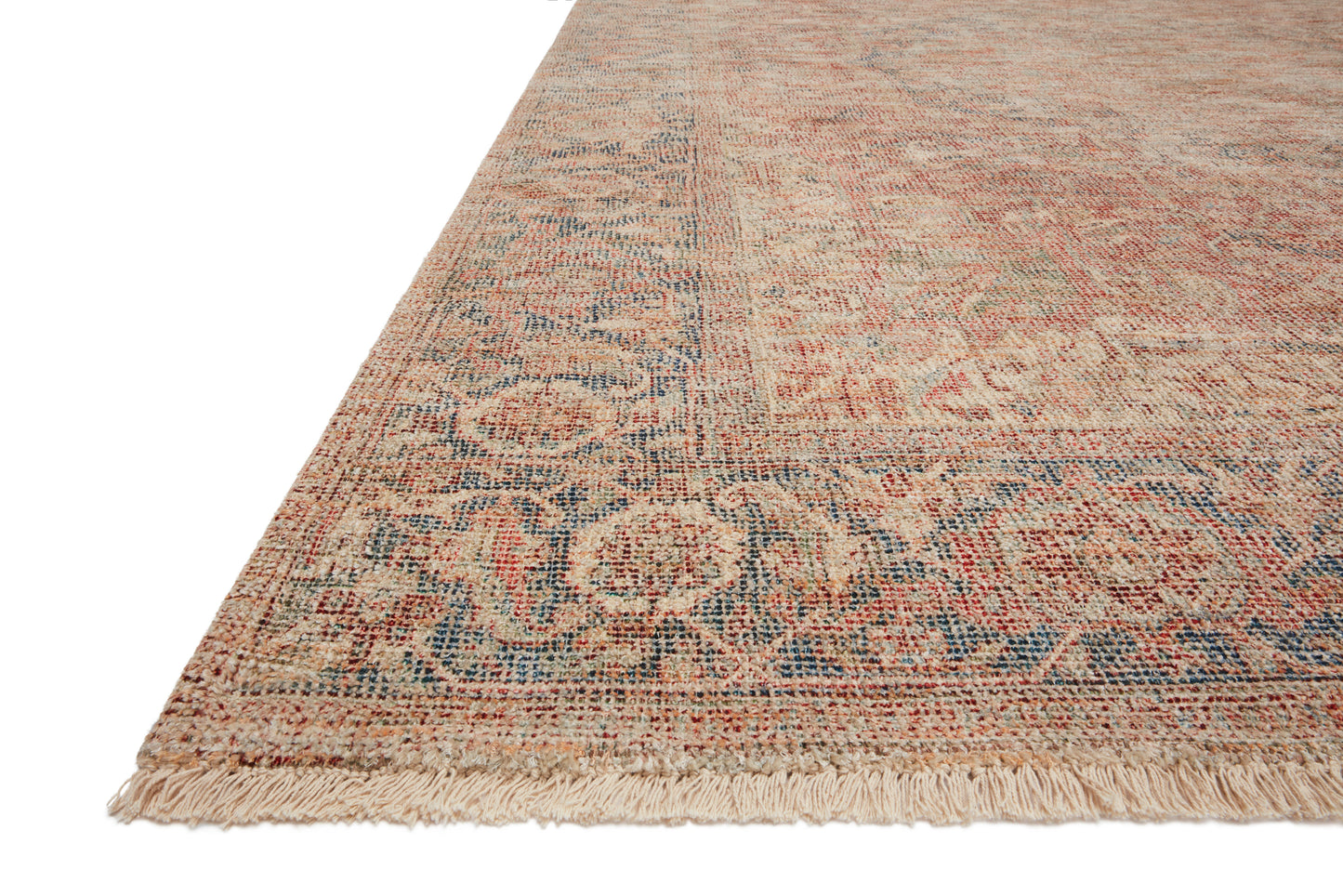 Priya Rug in Brick/Navy
