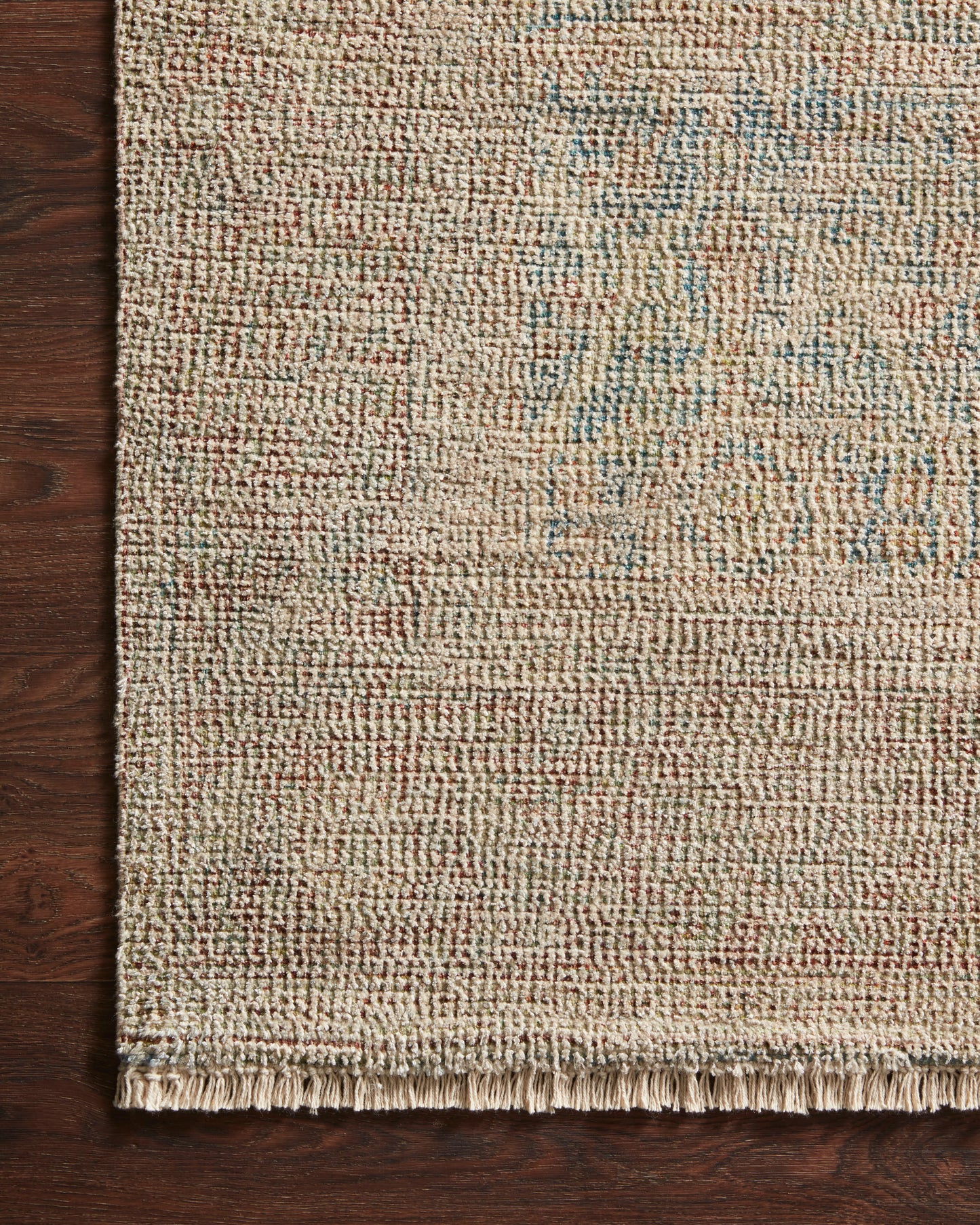 Priya Rug in Denim/Rust