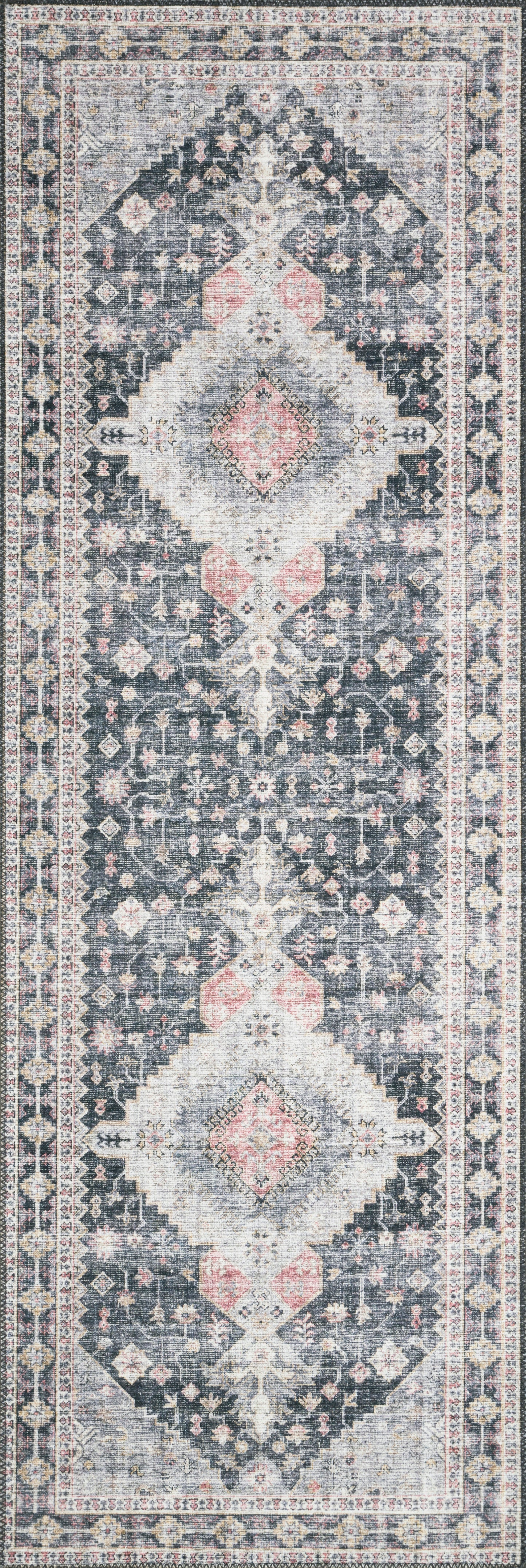 Sophie Rug in Charcoal/Multi