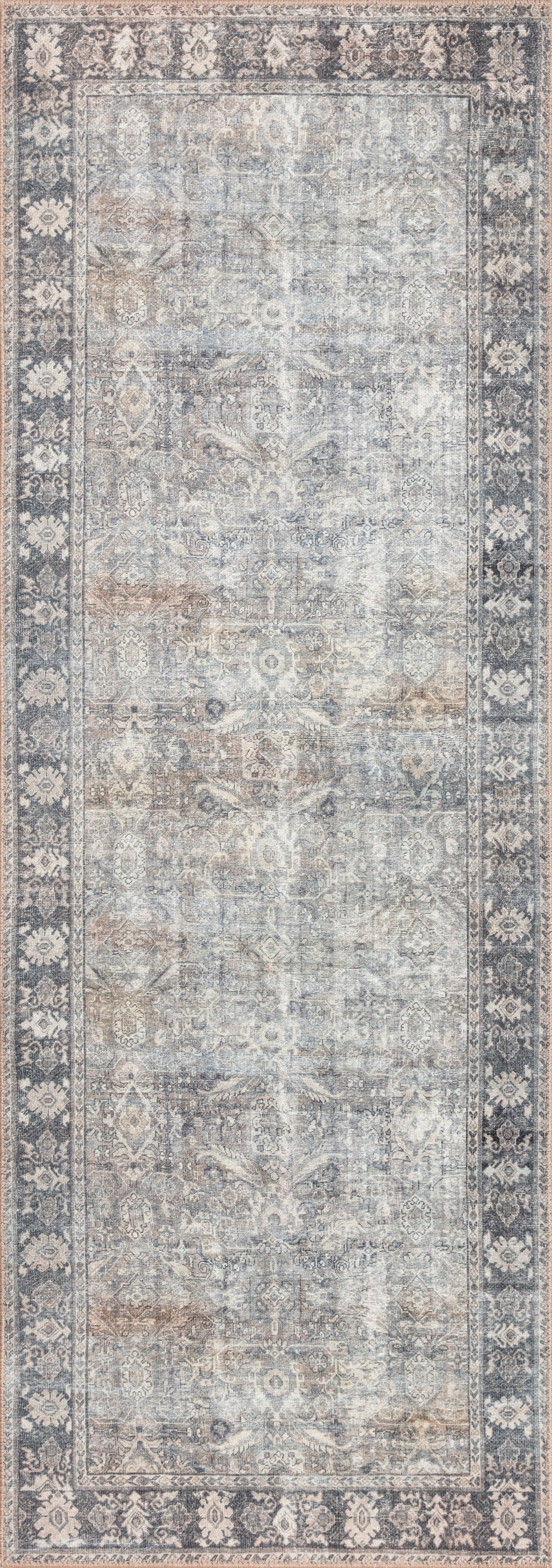 Freya Rug in Silver/Charcoal