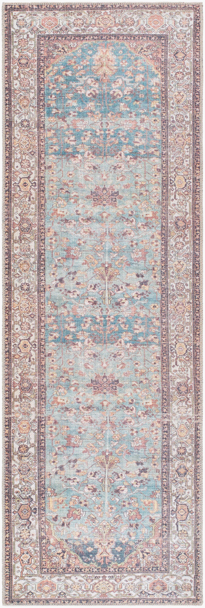 Lana Rug in Vintage Aqua