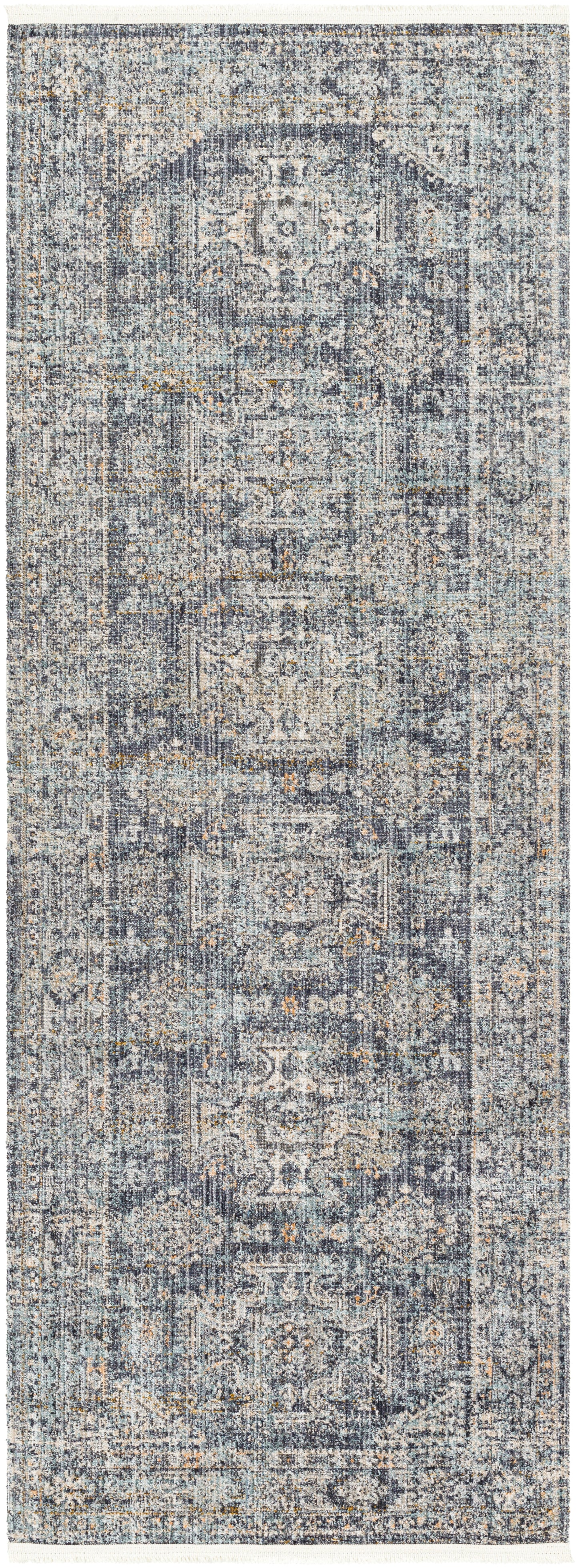 Margaret Rug in Denim/Silver