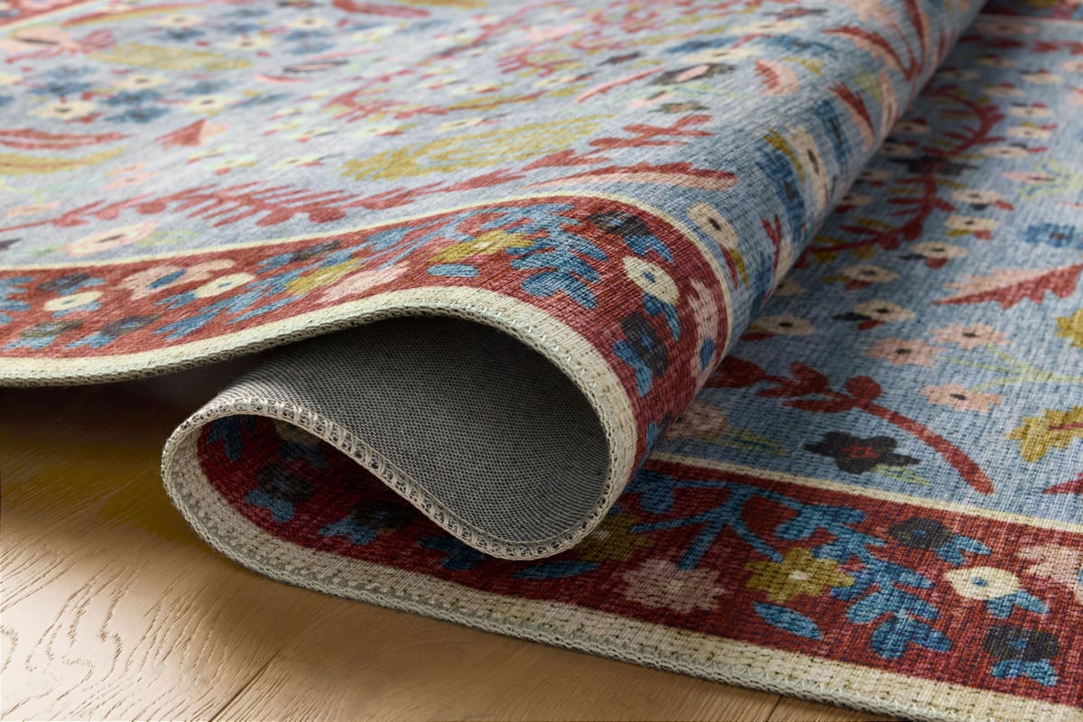 Woodland Rug in Red Blue