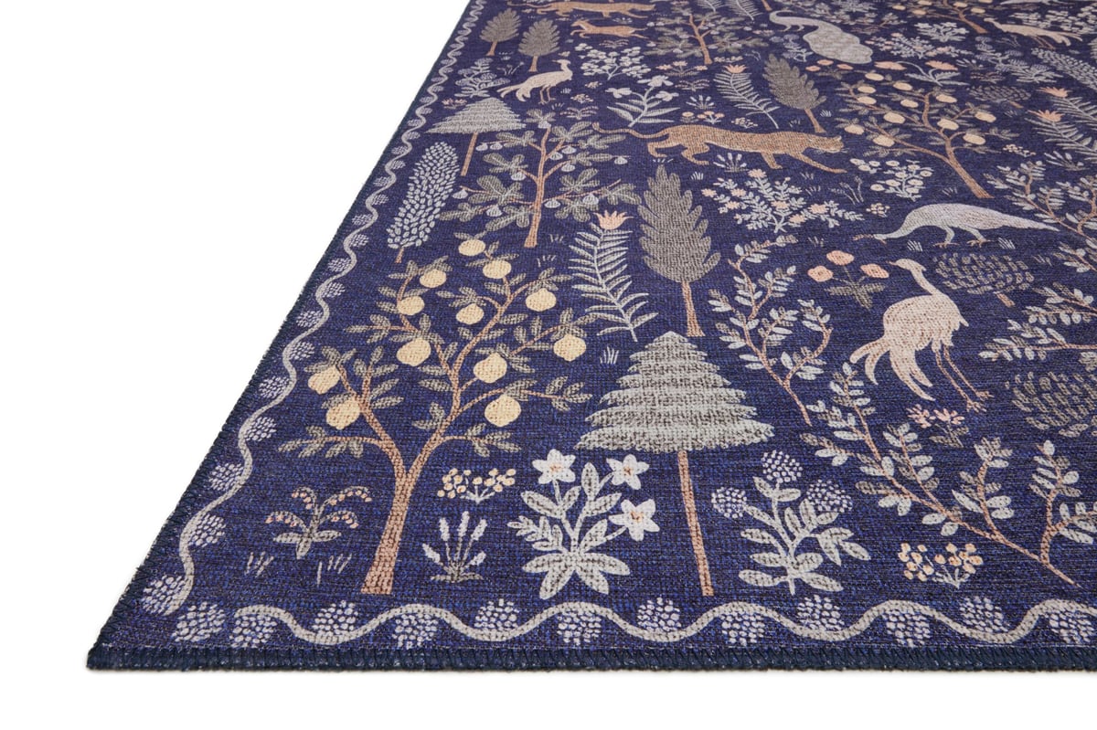 Folklore Rug in Forest Navy