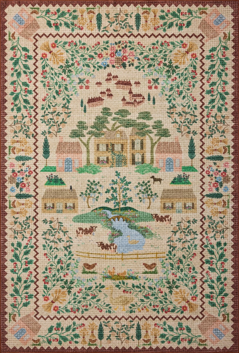Orchard Rug in Antique Ivory/Multi
