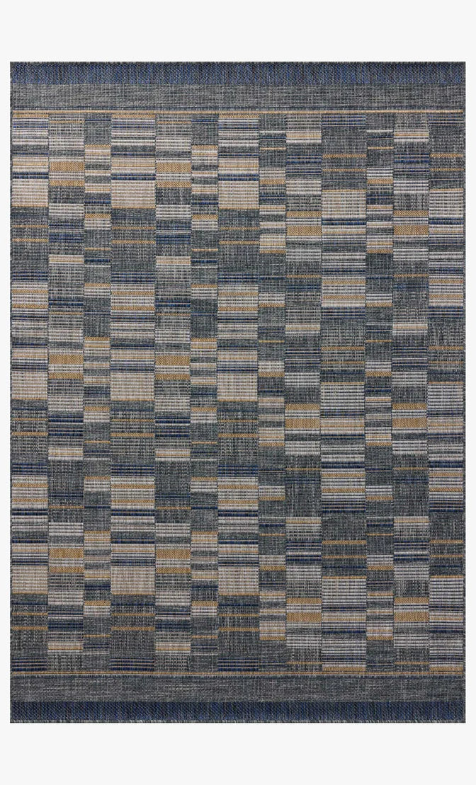 Birch Rug in Denim/Gold