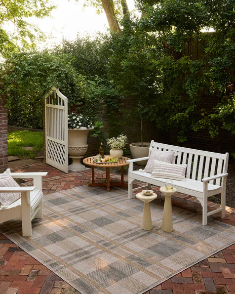 Birch Rug in Bone/Gold