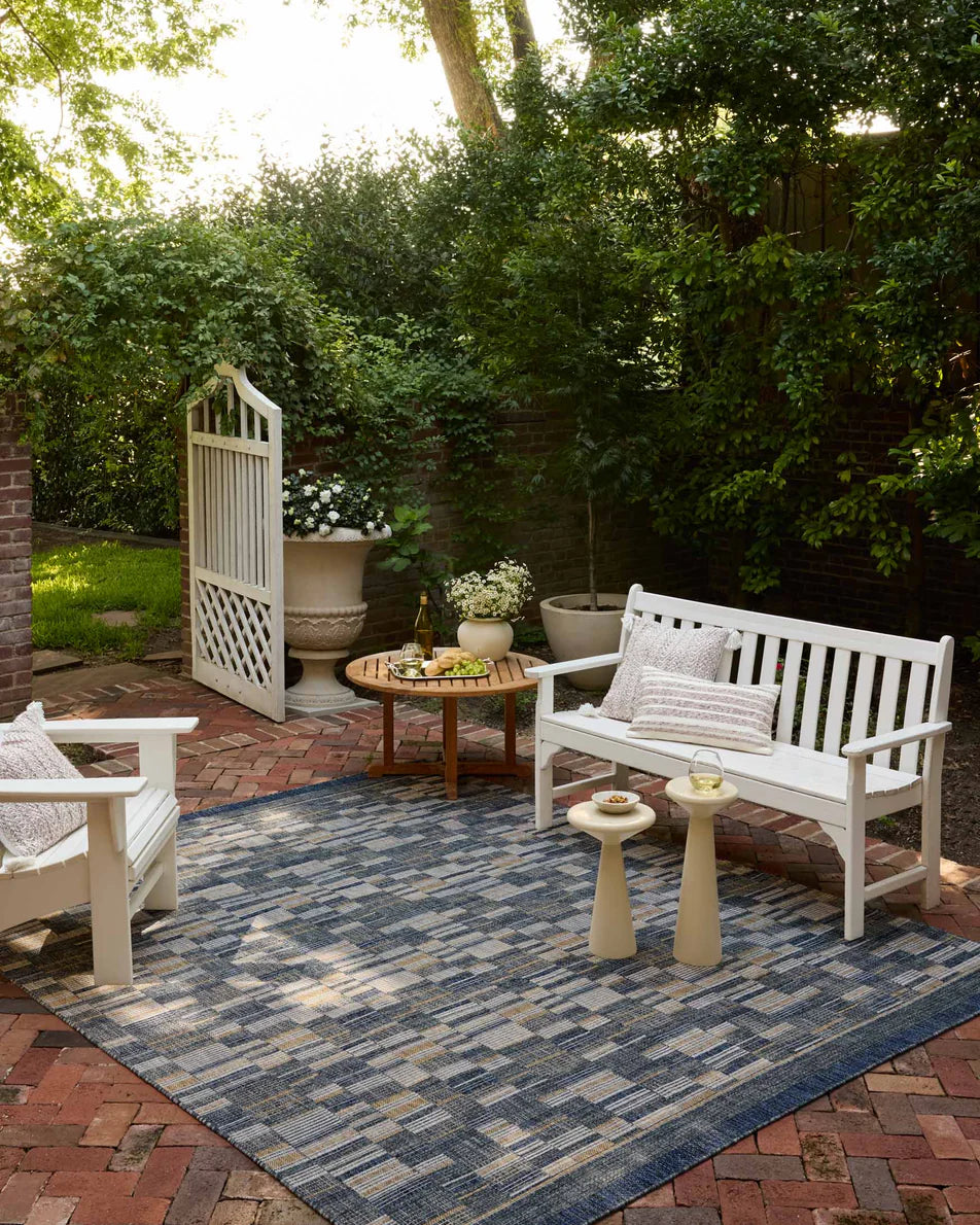 Birch Rug in Denim/Gold