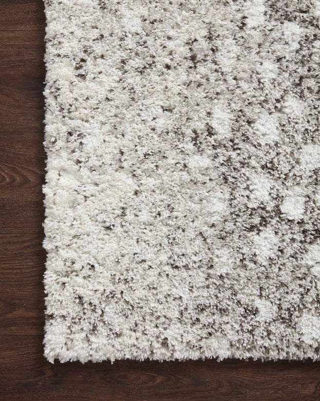 Plume Shag Rug in 01 Grey/White