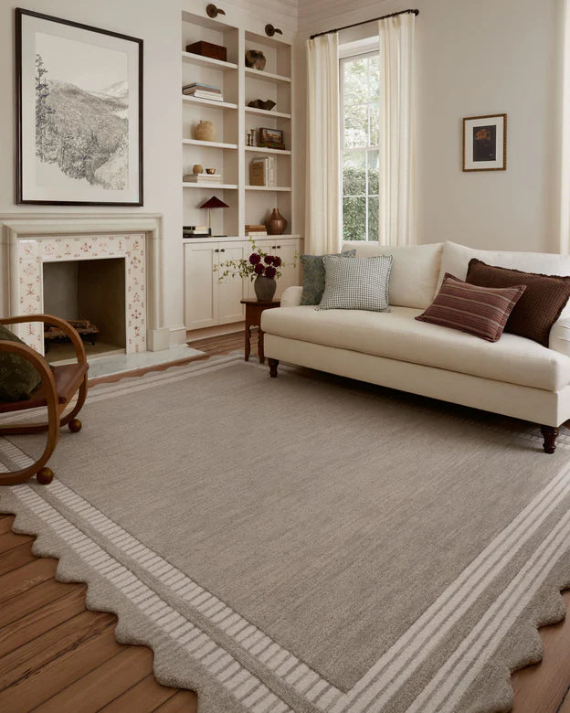 Sloan Rug in Fog/Ivory