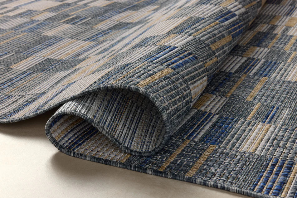 Birch Rug in Denim/Gold