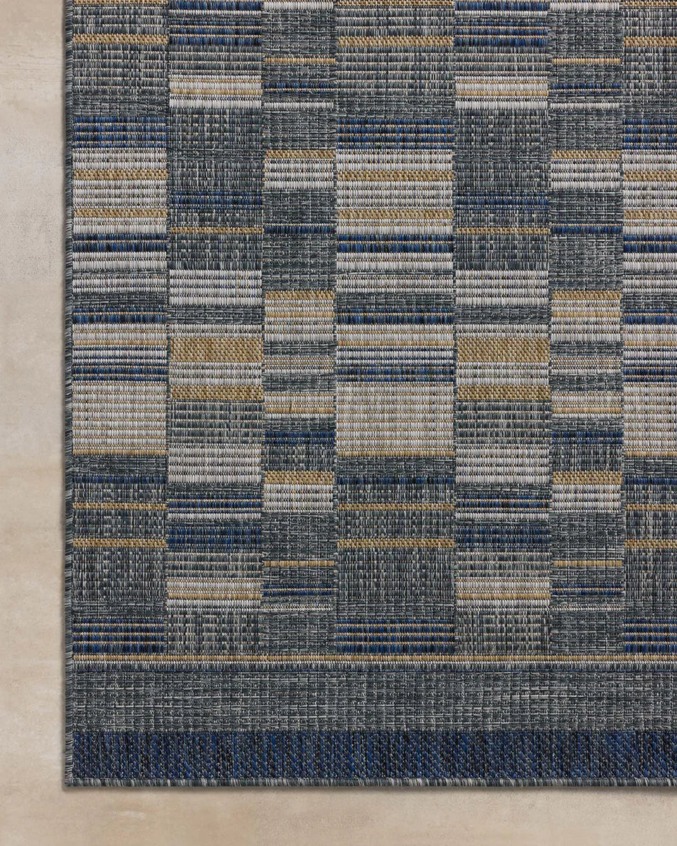 Birch Rug in Denim/Gold