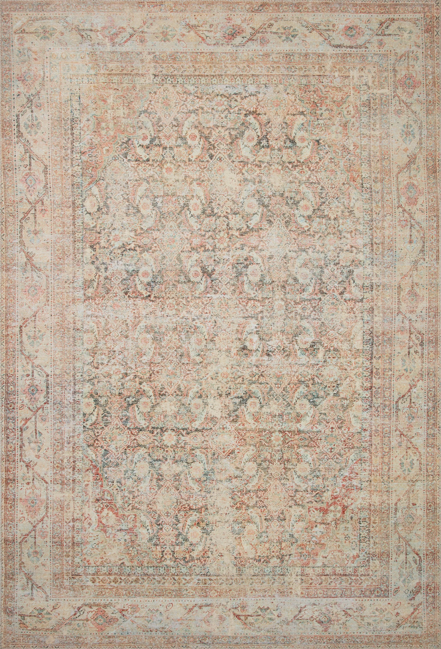 Sandrine Rug in Natural/Apricot