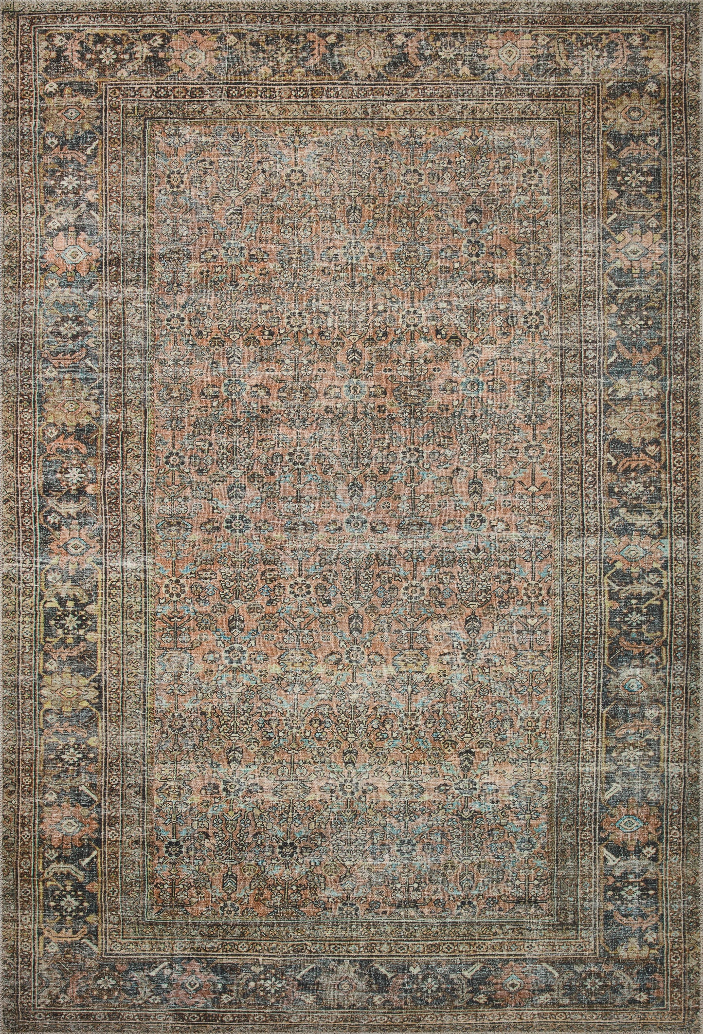 Sandrine Rug in Terracotta/Multi