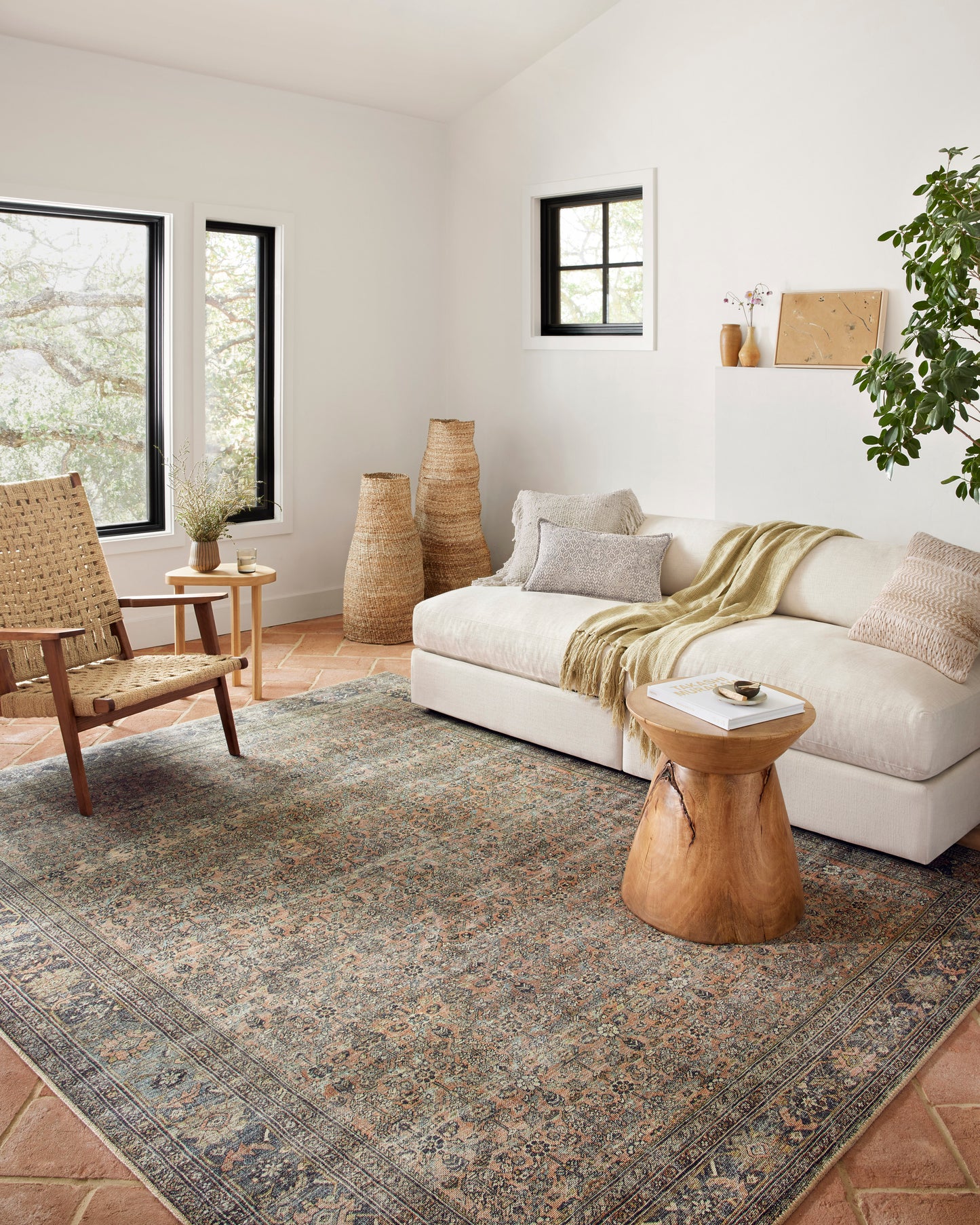 Sandrine Rug in Terracotta/Multi