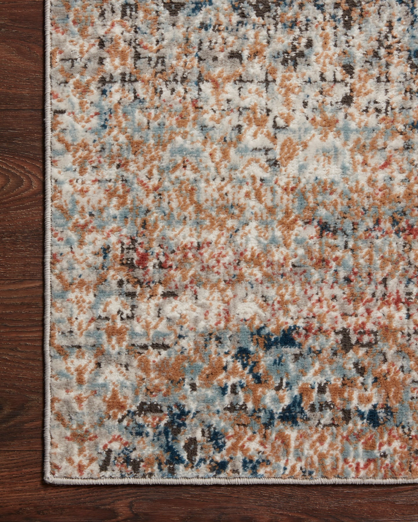 Hazel Rug in Ocean/Spice
