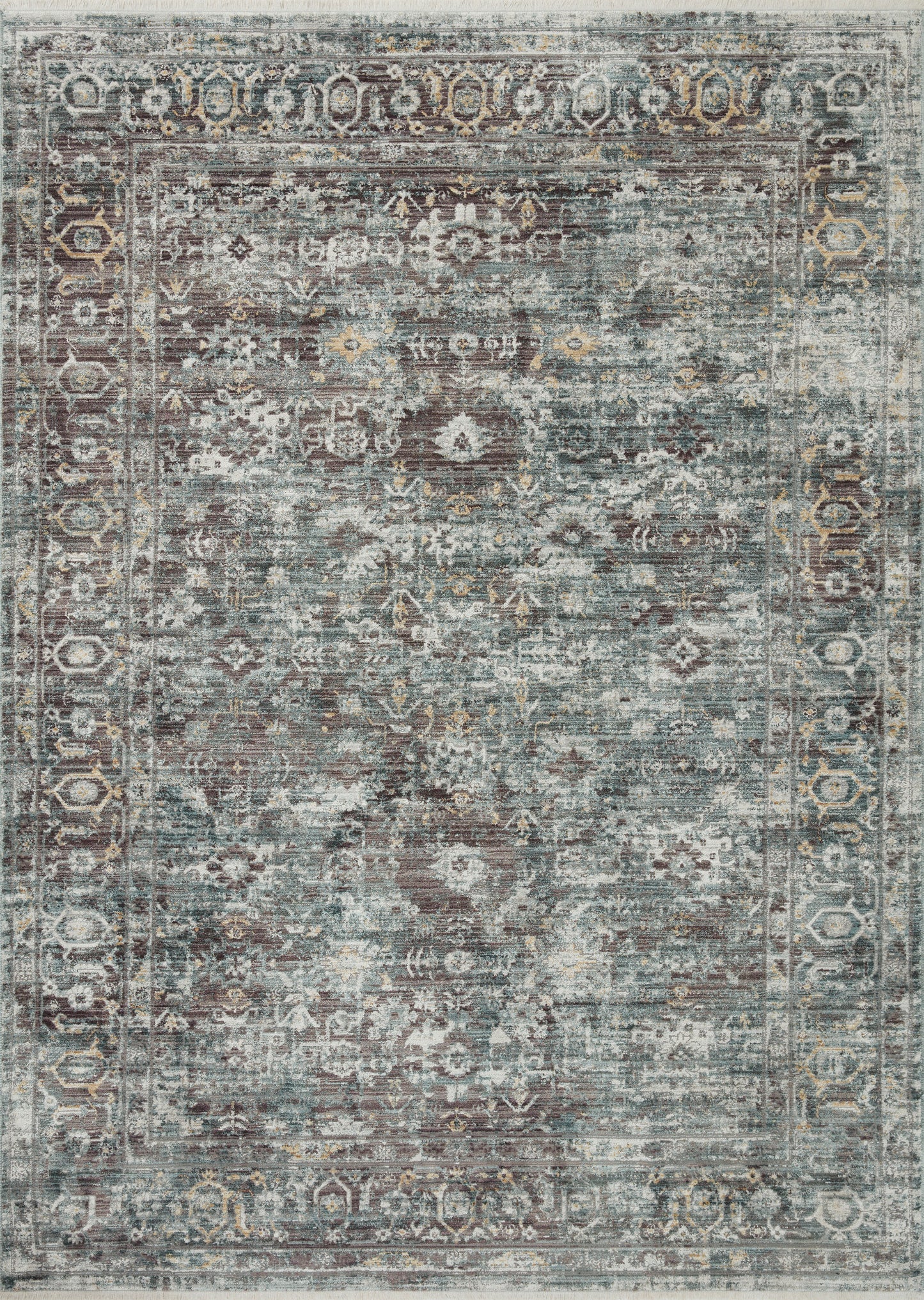 Felicity Rug in Slate/Teal