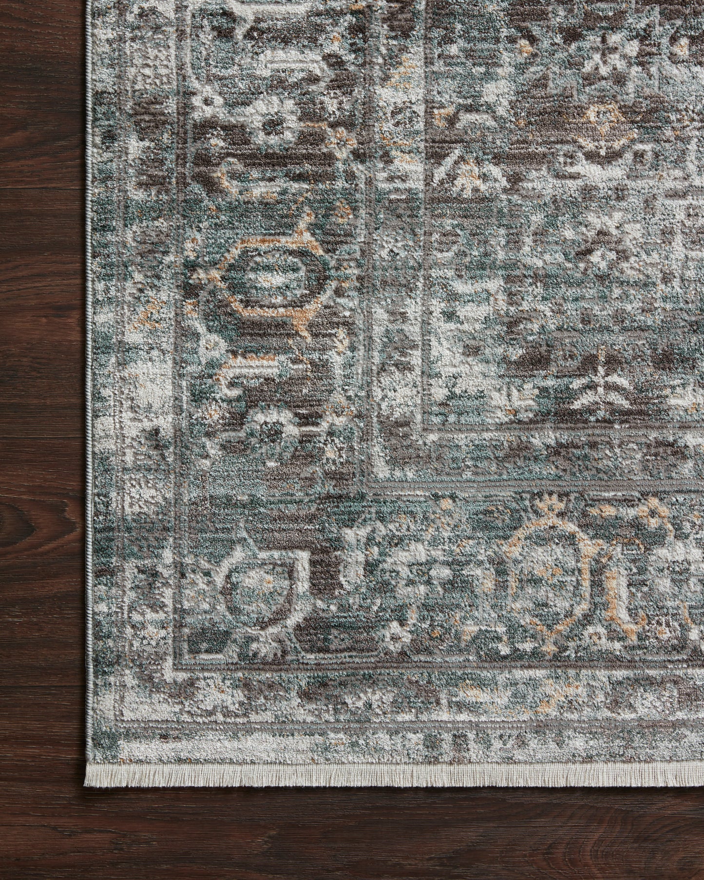 Felicity Rug in Slate/Teal