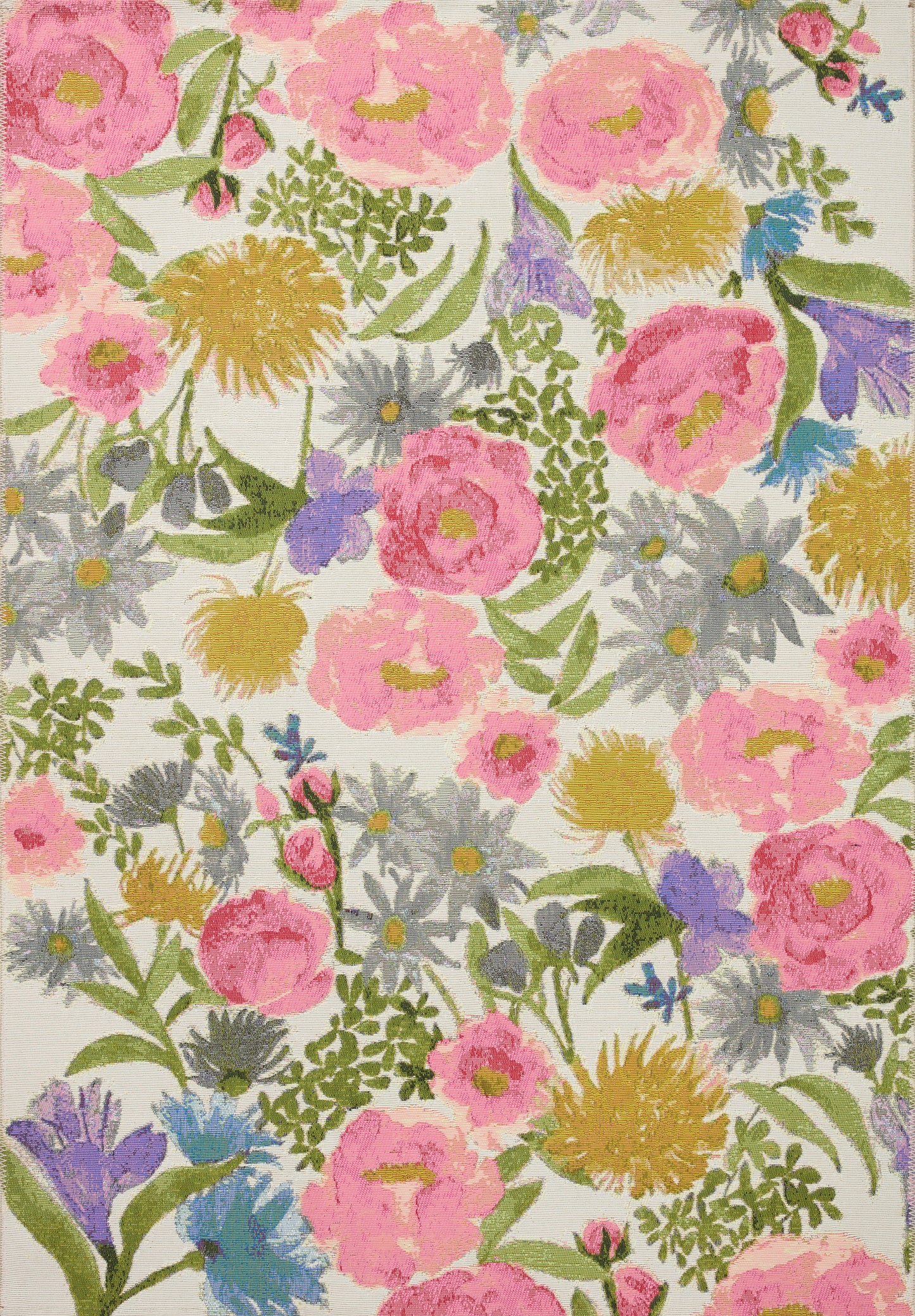 Bouquet Rug in Ivory/Multi