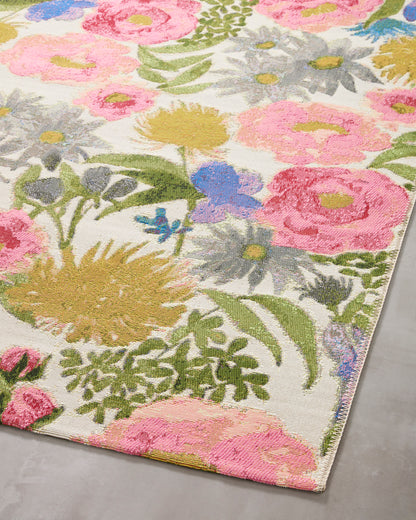 Bouquet Rug in Ivory/Multi