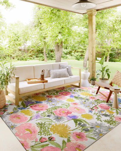 Bouquet Rug in Ivory/Multi