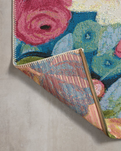 Bouquet Rug in Navy / Multi