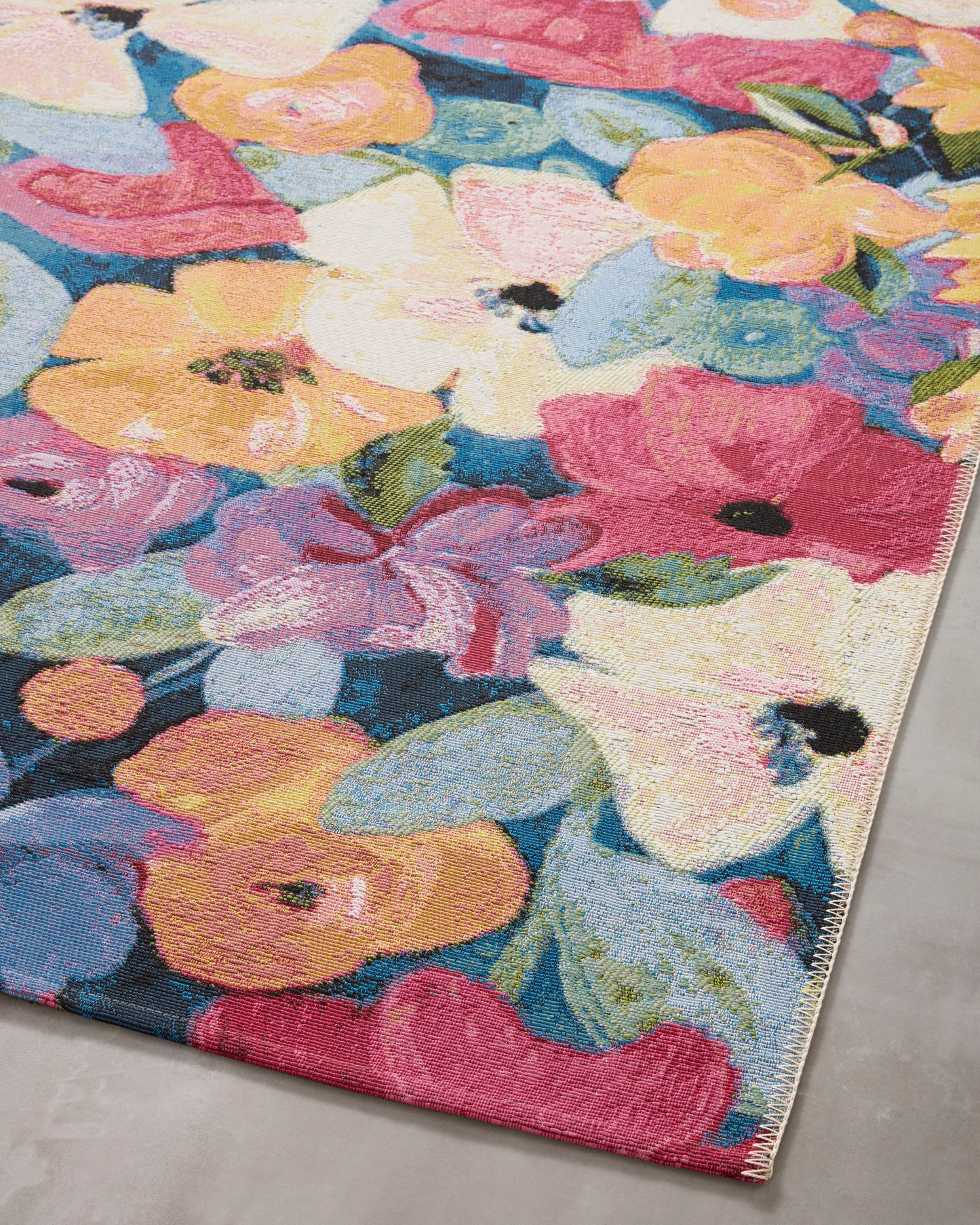 Bouquet Rug in Navy / Multi