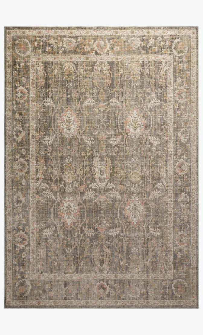 Beatrice Rug in Sage/Blush