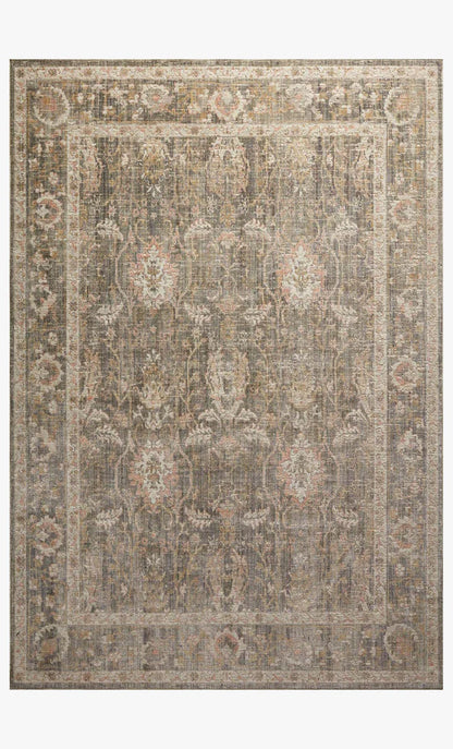 Beatrice Rug in Sage/Blush