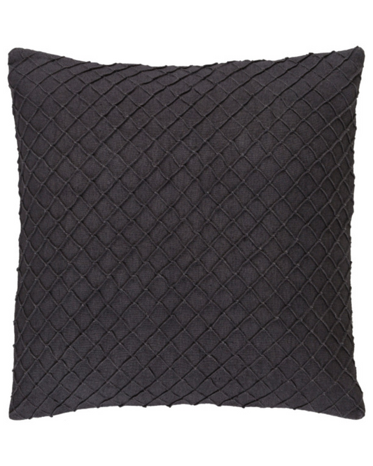 Beverly Diamond Cushion in Charcoal