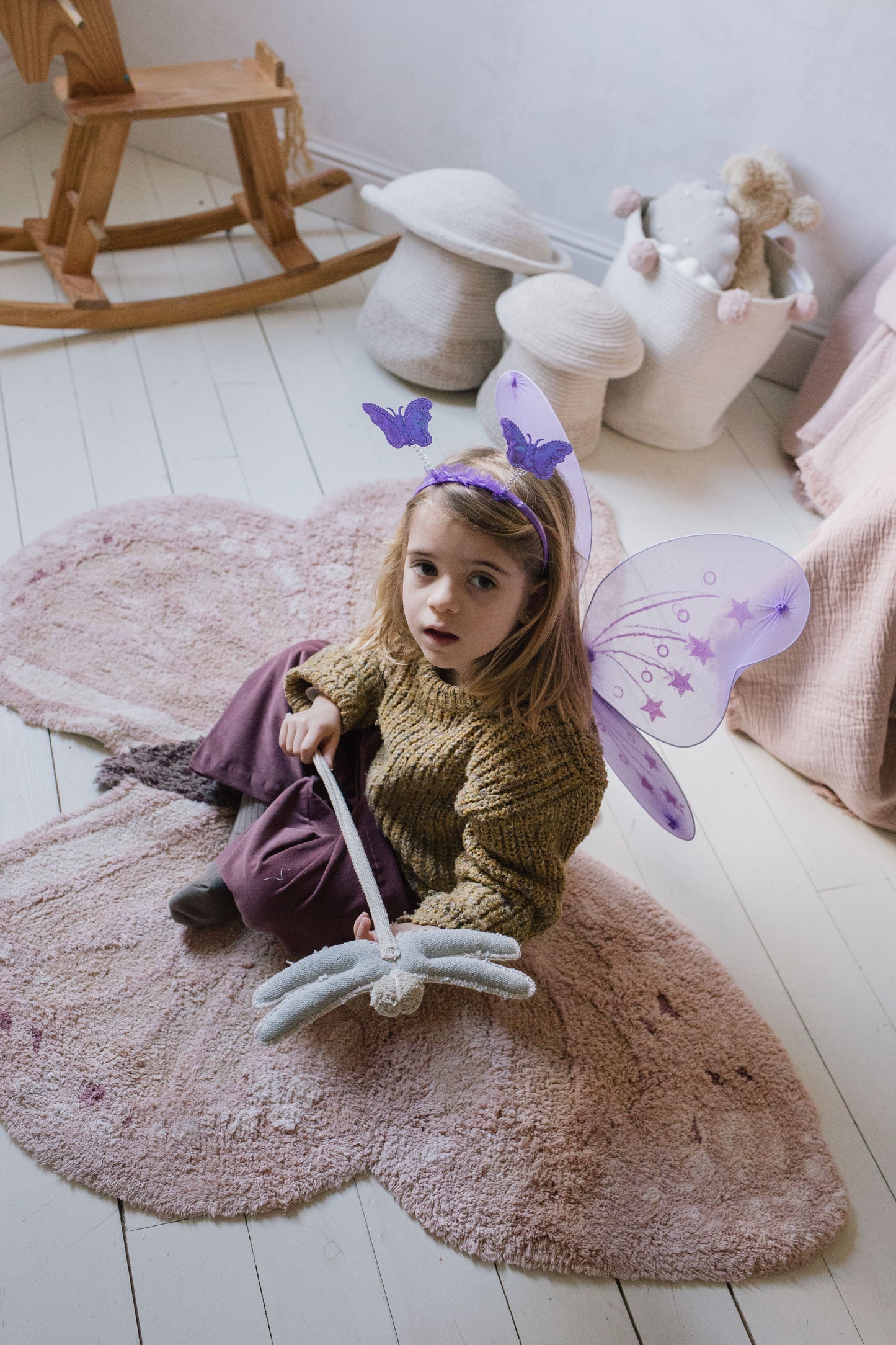 Washable Rug Butterfly
