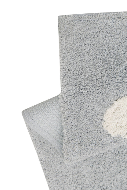 Washable Rug in Clouds Grey