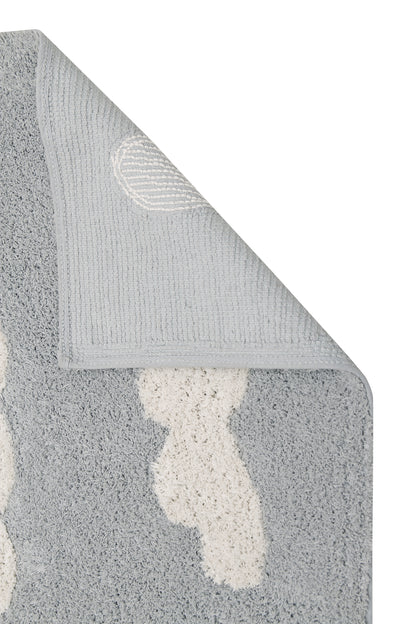 Washable Rug in Clouds Grey