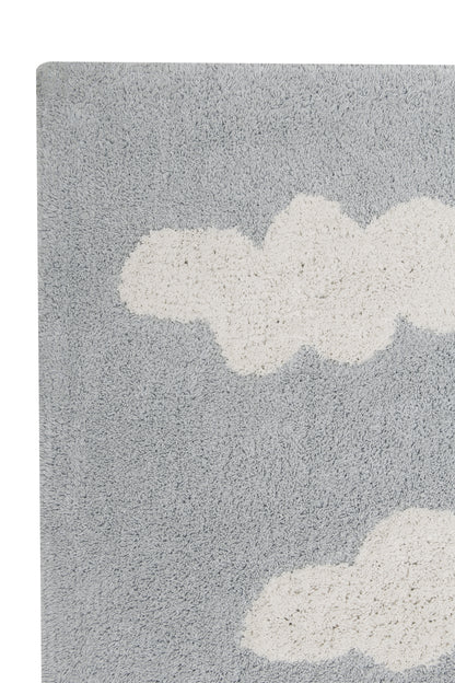 Washable Rug in Clouds Grey