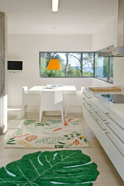 Monstera Leaf Washable Rug
