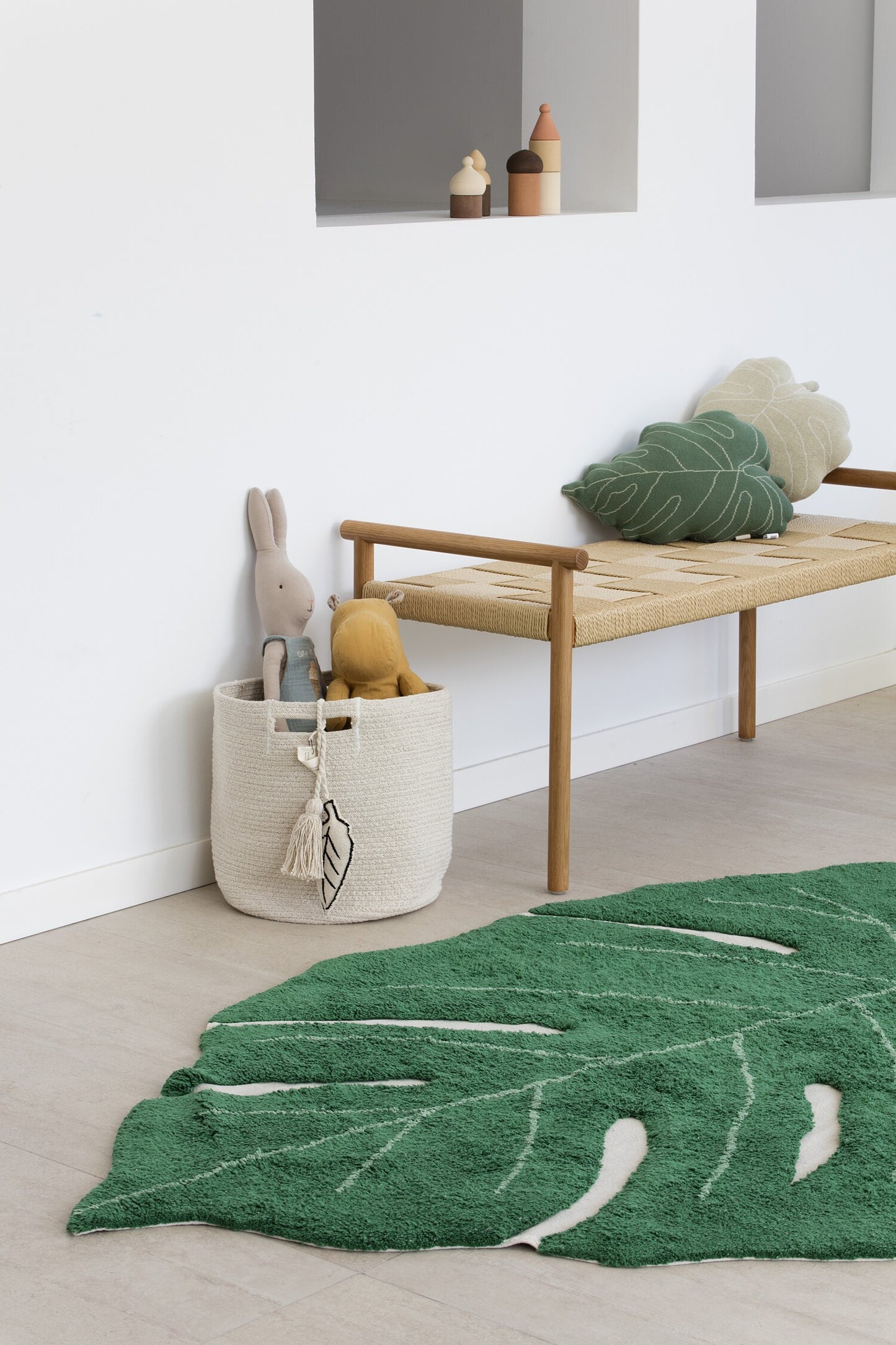 Monstera Leaf Washable Rug