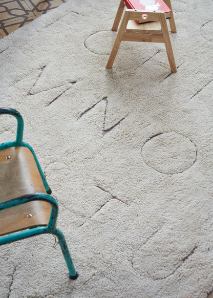 RugCycled Washable Rug in ABC