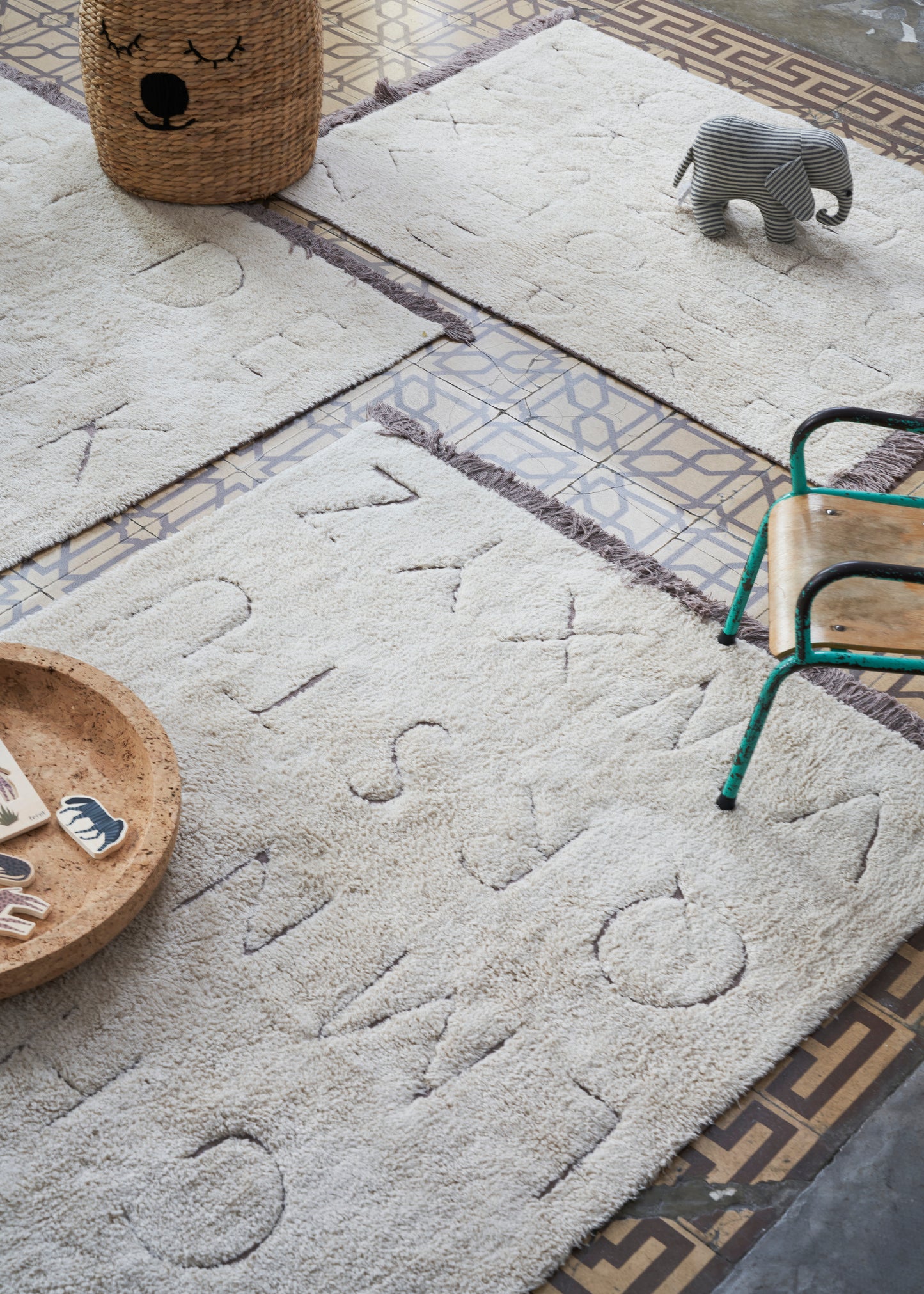 RugCycled Washable Rug in ABC