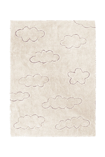RugCycled Washable Rug in Clouds