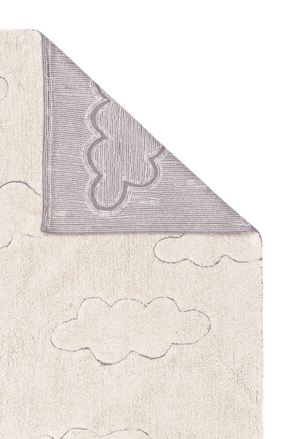 RugCycled Washable Rug in Clouds