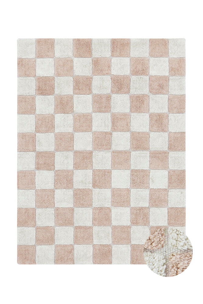 Washable Rug in Kitchen Tiles Rose