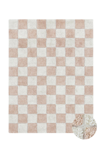 Washable Rug in Kitchen Tiles Rose