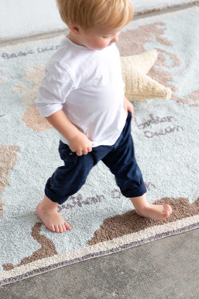 Washable Rug World Map