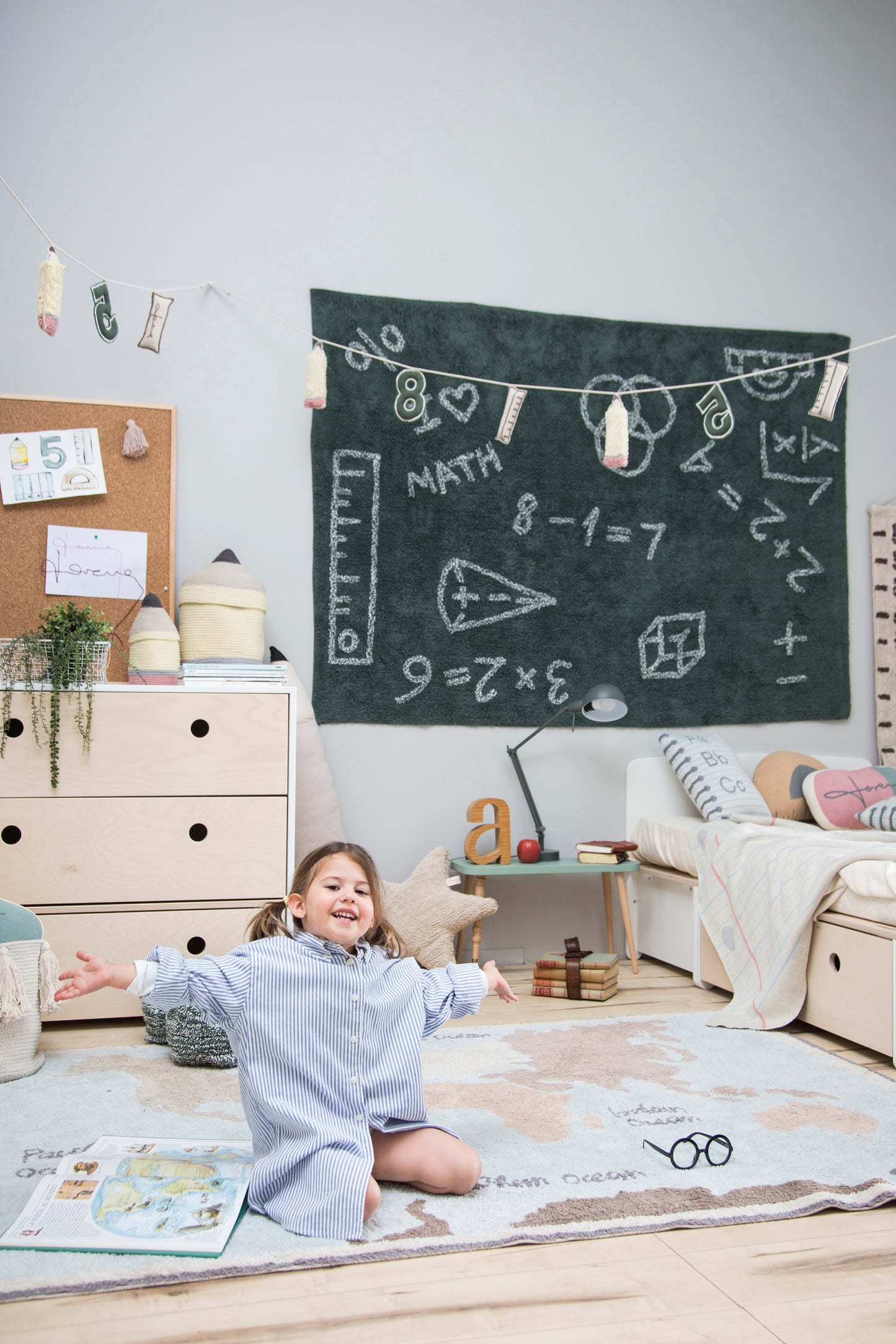 Washable Rug World Map